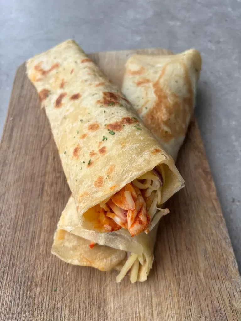 [FLA_SWE_POT] SWEET POTATO AND FETA FLATBREAD WRAP
